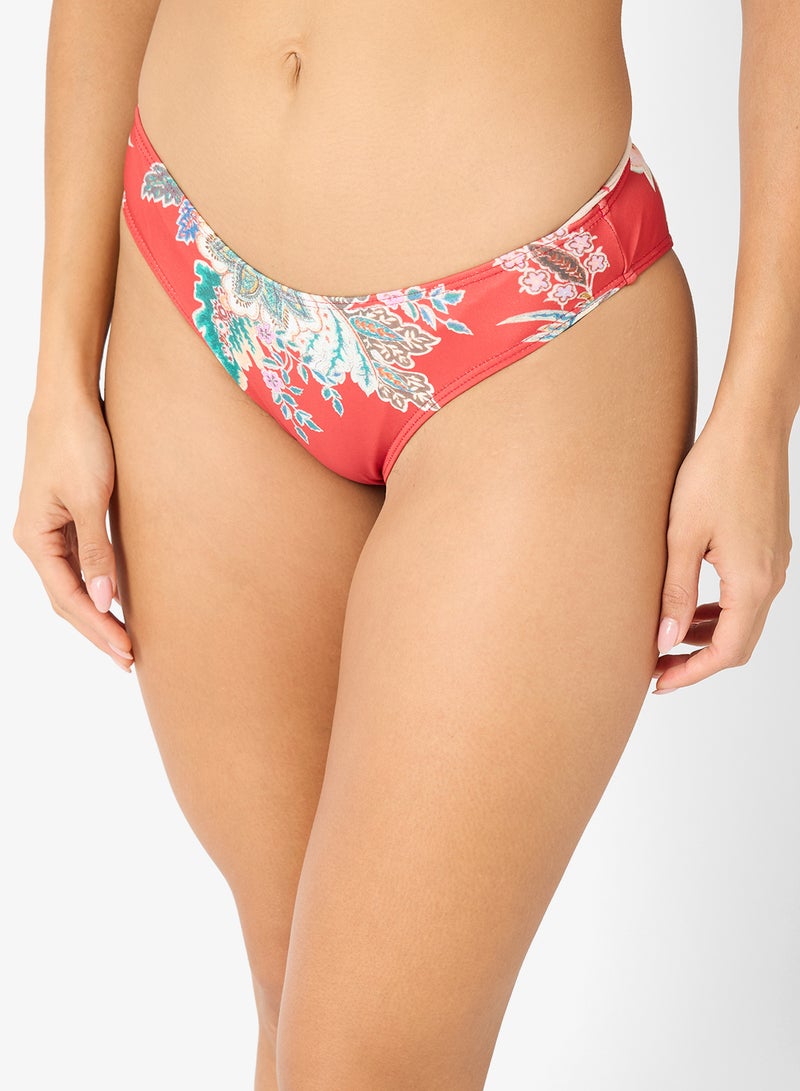 جينجر مجموعة بيكيني من قطعتين بنمط زهور وتصميم باندو - Image 3